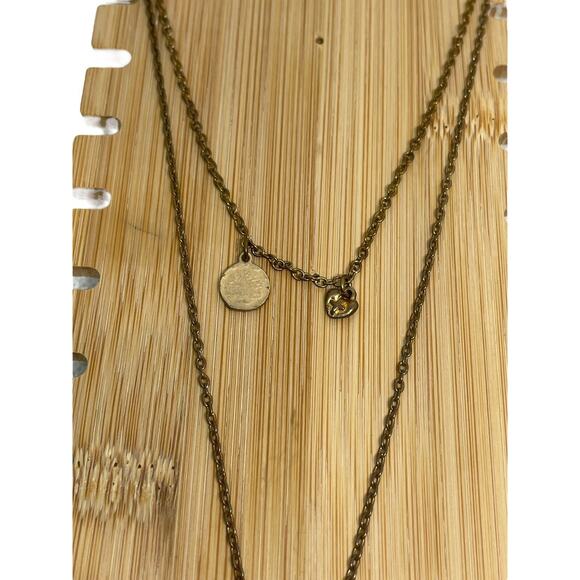 Vintage Open Work Indian Head Pendant Necklace Gold Tone Boho Elephant Disc VTG - Picture 8 of 8